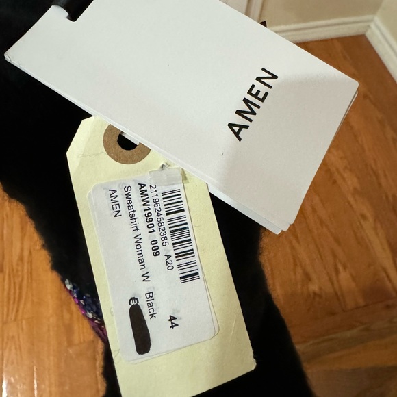 Rare AMEN embellished/bejeweled/rhinestone Sweater BNWT - Picture 2 of 6